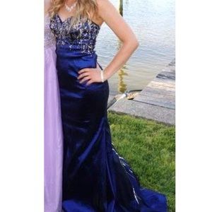 Navy prom dress
